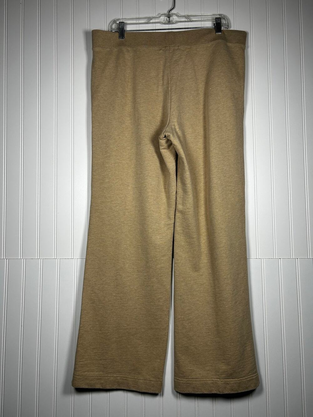 Lauren, Ralph Lauren beige wide leg soft sweat pants, women size XL 100% cotton